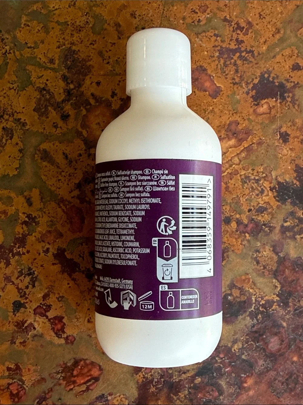 Wella Professionals Ultimate Color Sulfate-Free Glycine & B5 Shampoo-Travel Size